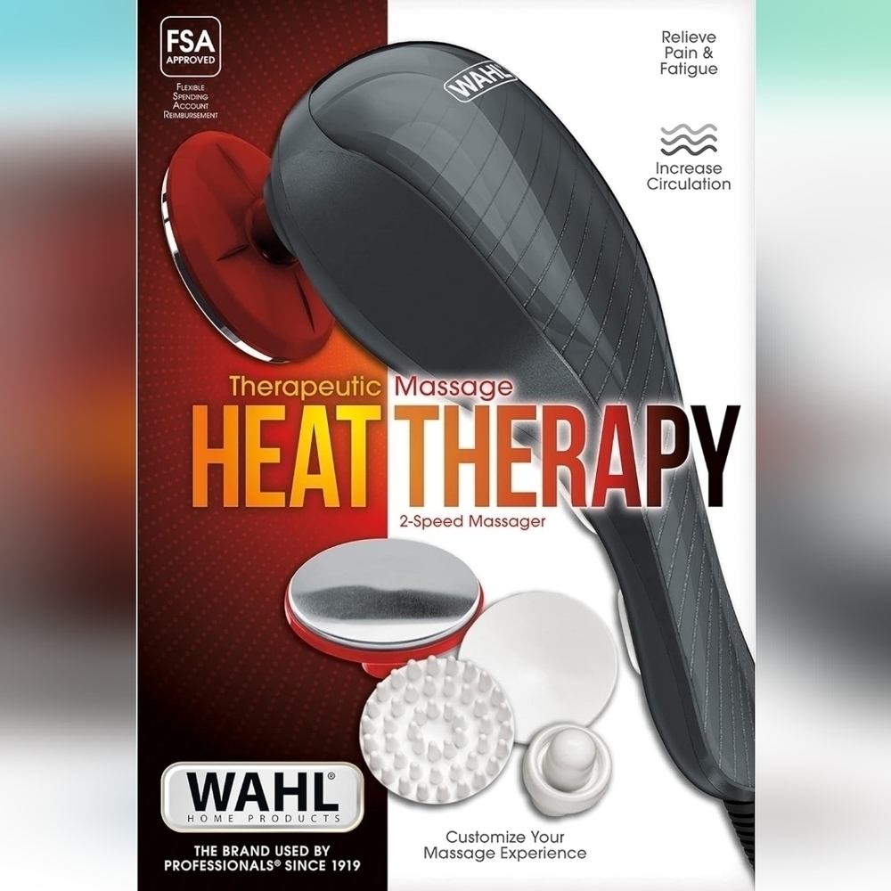 WahlHeatTherapyTherapeuticMassager with 8 Attachments. Great Condition! NO Box